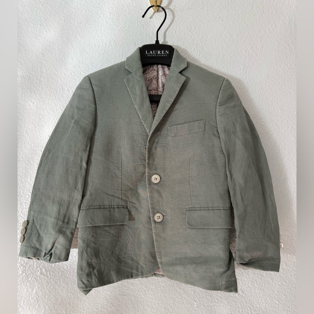 Lauren Ralph Lauren Little Kid Boy Spring Linen Blazer Size: 6